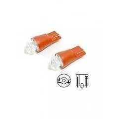 Žárovka 1SUPER LED 12V T10 červená 2ks