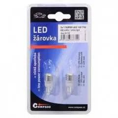 Žárovka 1SUPER LED 12V T10 bílá 2ks