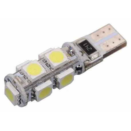 Žárovka 9 SMD LED 12V T10 s rezistorem CAN-BUS ready bílá Žárovka 9 SMD LED 12V T10 s rezistorem CAN-BUS ready bílá