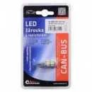 Žárovka 9 SMD LED 12V T10 s rezistorem CAN-BUS ready bílá