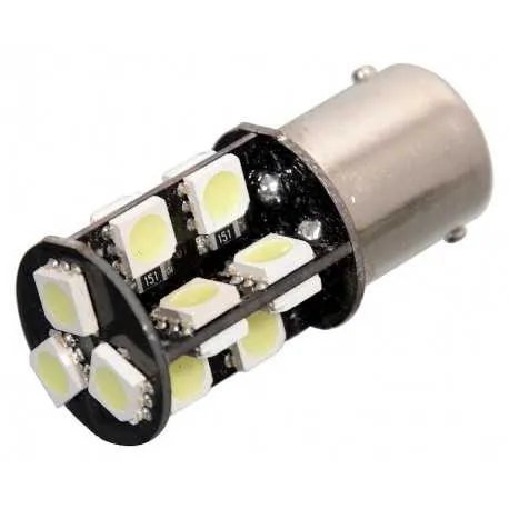 Žárovka 19 SMD LED 12V Ba15S s rezistorem CAN-BUS ready bílá Žárovka 19 SMD LED 12V Ba15S s rezistorem CAN-BUS ready bílá