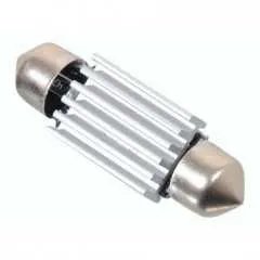 Žárovka 6 SMD LED 12V suf. SV8.5 38mm s rezistorem CAN-BUS modrá