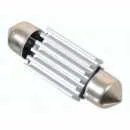 Žárovka 6 SMD LED 12V suf. SV8.5 38mm s rezistorem CAN-BUS modrá