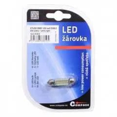 Žárovka 27 SMD LED 12V suf. SV8.5 38mm bílá
