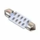 Žárovka 27 SMD LED 12V suf. SV8.5 38mm bílá