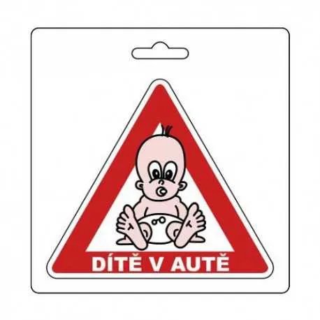 Samolepka DÍTĚ V AUTĚ (105 x 120 mm) Samolepka DÍTĚ V AUTĚ (105 x 120 mm)