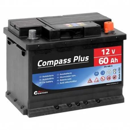 Autobaterie COMPASS PLUS 12V 60Ah 480A