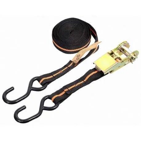 Popruh s ráčnou a háky 5m TÜV/GS Homologace - k uchycení nákladu